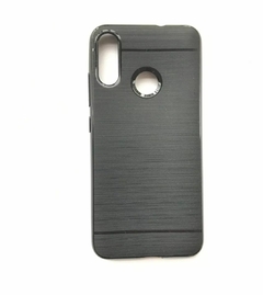 CAPA TRASEIRA MOTOROLA MOTO E6 PLUS PRETA