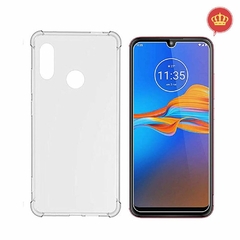CAPA TRASEIRA MOTOROLA MOTO E6 PLUS TRANSP.