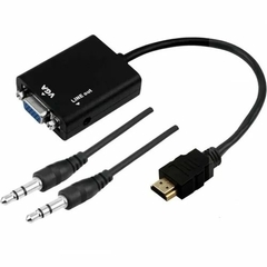 CONVERSOR DE VIDEO HDMI M X VGA F C/CABO DE AUDIO P2 075-0823