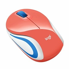MINI MOUSE LOGITECH M187 SEM FIO OPT USB CORAL