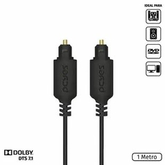 CABO DE AUDIO OPTICO TOSLINK MACHO 1M