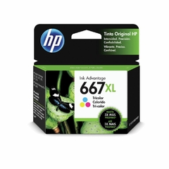 CARTUCHO DE TINTA HP667XL 3YM80AB COLORIDO 8ML