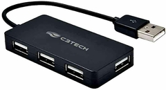 HUB USB 2.0 4 PORTAS C3TECH HU-220BK PRETO