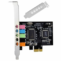 PLACA DE SOM PCI-EXPRESS 5.1 CANAIS LOW PROFILE