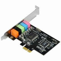 PLACA DE SOM PCI-EXPRESS 5.1 CANAIS LOW PROFILE - comprar online