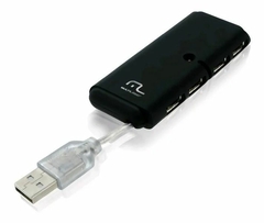 HUB USB 2.0 4 PORTAS SLIM PRETO