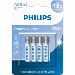 PILHA AAA ALCALINA COM 4 LR03P4B/59