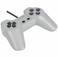 CONTROLE PARA PC COM FIO USB MODELO PLAY 1 CINZA - comprar online
