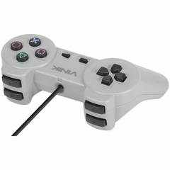 CONTROLE PARA PC COM FIO USB MODELO PLAY 1 CINZA na internet