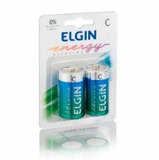 PILHA ALCALINA C LR14 1.5V BLISTER C/2 82156 ELGIN