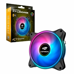 COOLER FAN P/GABINETE 120X120X25 LED RGB F7-L250RGB C3 TECH@ - comprar online