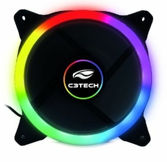 COOLER FAN P/GABINETE 120X120X25 LED 7 CORES F7-L140M C3 TECH@