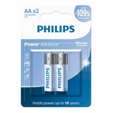 PILHA PHILIPS ALCALINA LR06 C/02 AA
