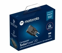 CARREGADOR MOTOROLA TURBO POWER 20W S/CABO