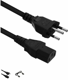 CABO DE FORCA BRASIL PC P/ MONITOR E GABINETE PADRAO NOVO 1,2M PRETO