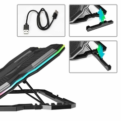 BASE GAMER P/NOTEBOOK ATE 17,3 NBC-300BK LED RGB C3 TECH@ na internet