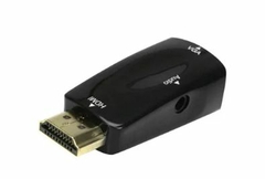 CONVERSOR DE VIDEO HDMI MACHO X VGA FEMEA C/ CABO D AUDIO P2 075-0822