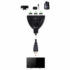 SWITCH HDMI 3 ENTRADA 1 SAIDA 1.3V 3D 1080P - Baroni Informática