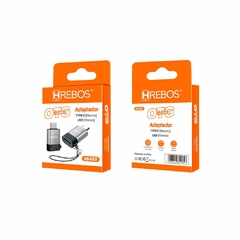 ADAPTADOR OTG HREBOS HS-222 USB-C / USB-A - Baroni Informática