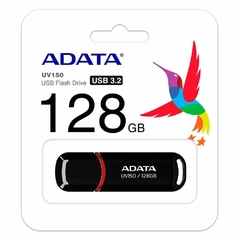 PEN DRIVE ADATA USB 3.2 AUV150128GRBK 128GB PRETO VERMELHO