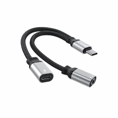 ADAPTADOR HREBOS HS-229 USB-C/P2/CHARGE - comprar online