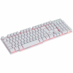 TECLADO USB GAMER VX GAMING HYDRA BRANCO LED VERMELHO - GTH110BV - comprar online