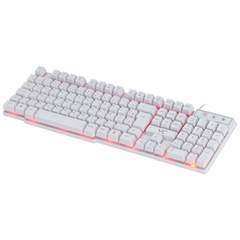 TECLADO USB GAMER VX GAMING HYDRA BRANCO LED VERMELHO - GTH110BV na internet