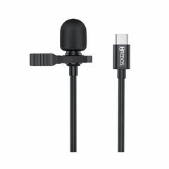 MICROFONE LAPELA HREBOS HS-031 TYPE-C HD