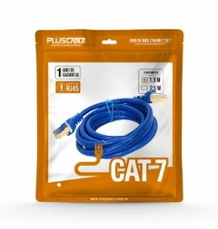 PATCH CORD 1,5M CAT7 AZUL PLUSCABLE CAT715BL