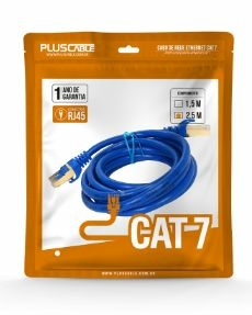 PATCH CORD 2,5M CAT7 AZUL PLUSCABLE CAT725BL
