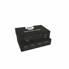 HUB HDMI SPLITTER 1 ENTRADA 4 SAIDAS COMPATIVEL P/ TV 3D CHIP SCE