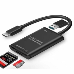 ADAPTADOR TIPO C LEITOR DE CARTAO USB 3.0/OTG/SD/ JC-LT-TYC-U3 F3