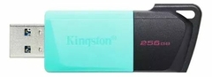 PEN DRIVE KINGSTON DATATRAVELER EXODIA 256GB PRETO/VERDE - USB 3.2 - D - comprar online