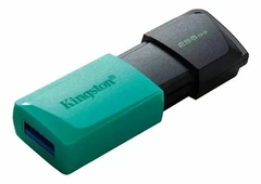 PEN DRIVE KINGSTON DATATRAVELER EXODIA 256GB PRETO/VERDE - USB 3.2 - D - Baroni Informática