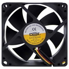 COOLER FAN PARA GABINETE 80X80X25MM 12V 2700RPM MICRO VENTILADOR DX8C