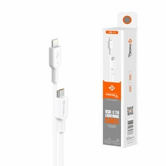 CABO IPHONE LIGHTNING PARA TIPO C 1 METRO PD 2.4A SOLID CB11 BRANCO PM - comprar online