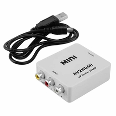 MINI ADAPTADOR CONVERSOR ENTRADA AV2 RCA X SAIDA HDMI AV2HDMI SHINKA na internet