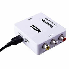 MINI ADAPTADOR CONVERSOR ENTRADA AV2 RCA X SAIDA HDMI AV2HDMI SHINKA - loja online