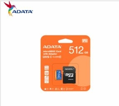 CARTAO DE MEMORIA ADATA MICRO SD 512GB PREMIER CLASSE 10 A1 C/ ADAPTAD