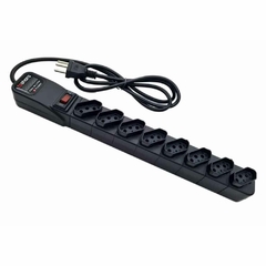 FILTRO DE LINHA TS SHARA + PROTETOR 8 TOMADAS BIVOLT CABO 1,5M PRETO 5