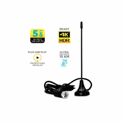ANTENA INTERNA ELG HDTV-1300I 2,5M CABO - comprar online