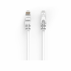 PATCH CORD 3,0M CAT6 BRANCO HP DHC FLAT