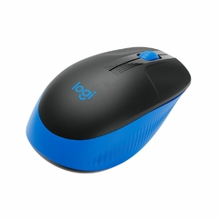 MOUSE SEM FIO LOGITECH M190 AZUL E PRETO - Baroni Informática