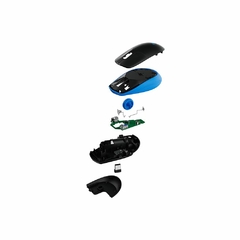 MOUSE SEM FIO LOGITECH M190 AZUL E PRETO - loja online