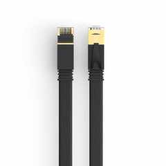 PATCH CORD 3,0M CAT7 PRETO HP DHC FLAT 10GBPS