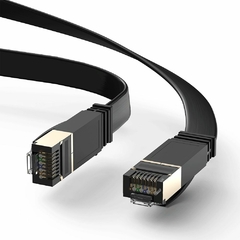 PATCH CORD 3,0M CAT7 PRETO HP DHC FLAT 10GBPS - comprar online