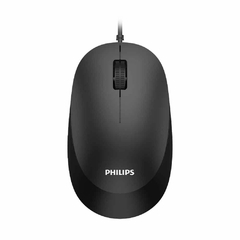 MOUSE PHILIPS COM FIO PRETO SPK7207BL