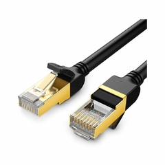 PATCH CORD 3,0M CAT7 PRETO UGREEN NW107 F/FTP