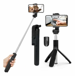 BASTAO SELFIE COM TRIPE E DISPARADOR MONOPOD BLUETOOTH STAND XT-02