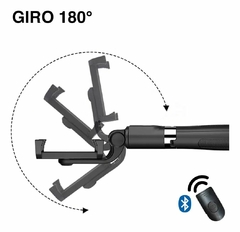 BASTAO SELFIE COM TRIPE E DISPARADOR MONOPOD BLUETOOTH STAND XT-02 - comprar online